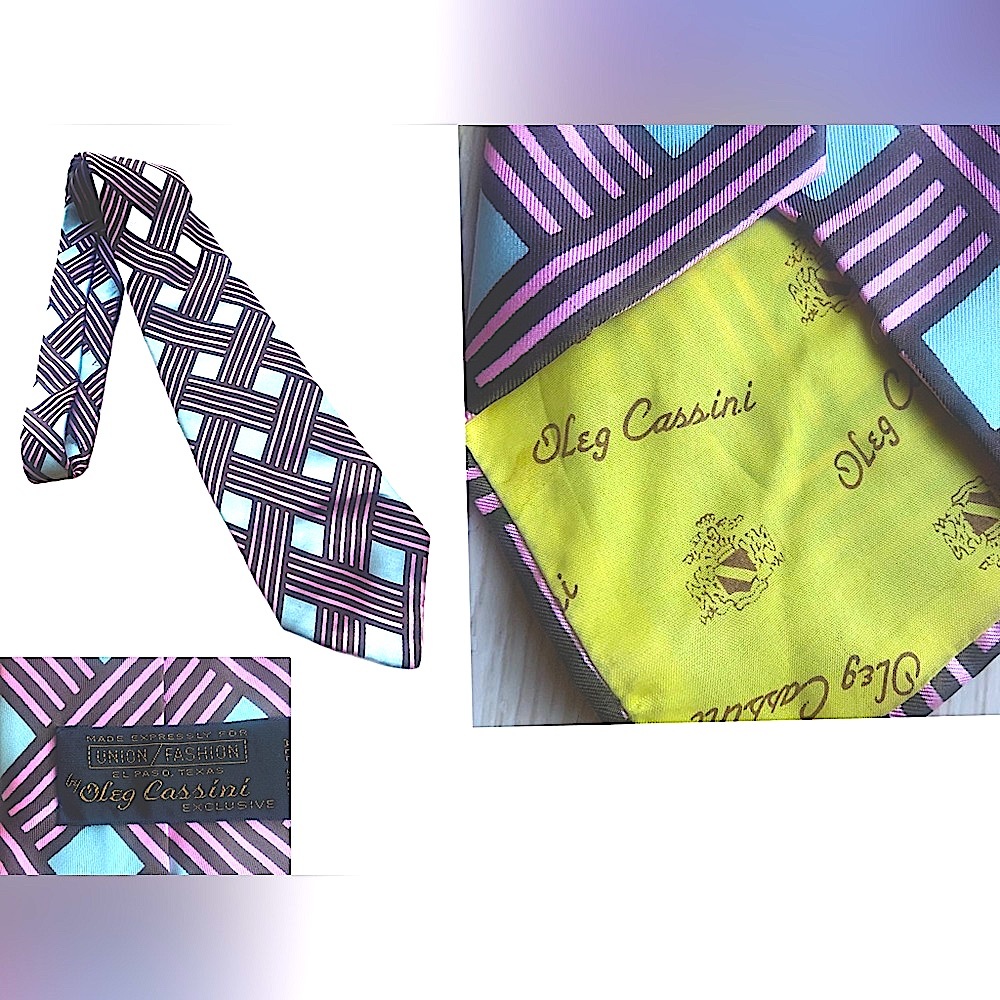 Vintage Oleg Cassini necktie